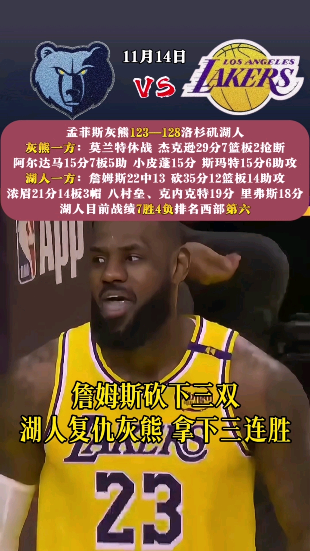 开拓者惨遭灰熊逆转，遭遇三连败的简单介绍